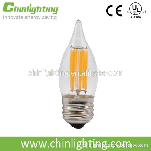 CA32 CA10 Candle light bulb LED edison filament bulbs UL CE Listed